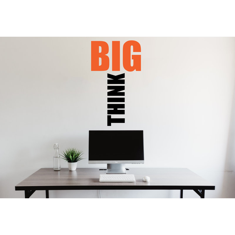 Adhésif décoratif «Think Big», H 55 po x l 32 po