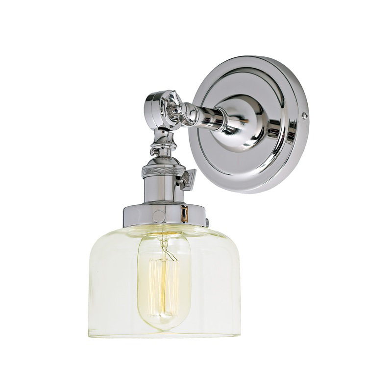 Martucci Armed Sconce, Polished Nickel