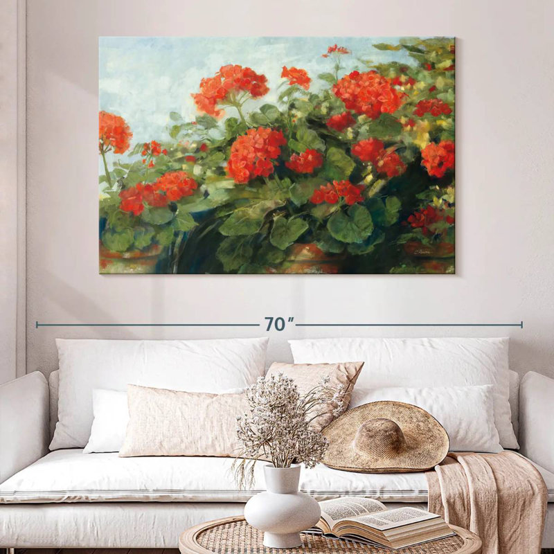Harnek Geranium Wave, 34" H x 51" W
