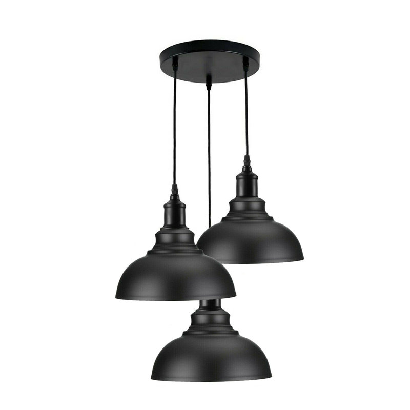 Winfall 3 - Light Black Cluster Pendant