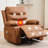 Swivel Rocker Recliner Chair with Massage and Heat, Oversized Reclining Sofa with 360° Swivel-224719494