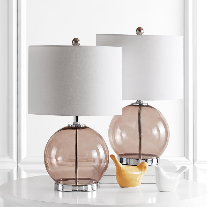 Ensemble de lampe de table 23 po Ayrica, Gris fumée