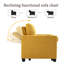 Upholstered Corduroy Armchair-293116138