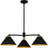 Alterma 3-Light Matte Black Chandelier