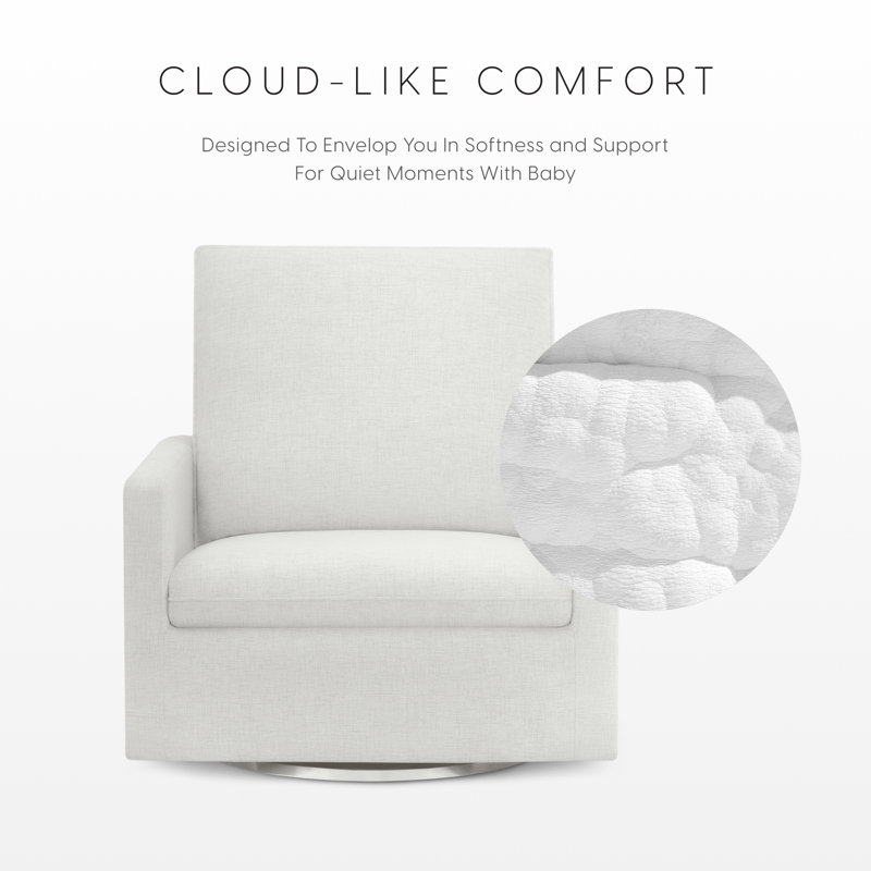 Stowe Chair And A Half Glider, Harbor Grey, Ivory