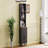 Farmhouse Storage Cabinet With 4 Solid Wood Gourd-Shaped Legs, Modern Kitchen Pantry With Adjustable Shelves, 5-Tier Bookshelf With Drawer-851971835