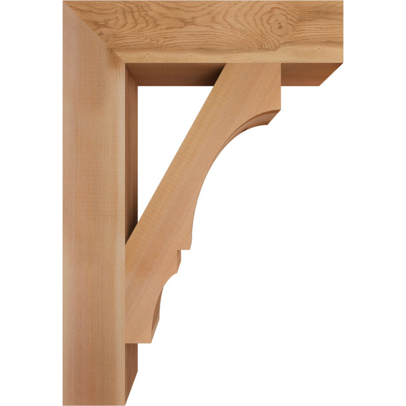 Support de bloc Balboa, L 3 1/2 po x P 18 po x H 26 po, Cèdre rouge de l'Ouest lisse