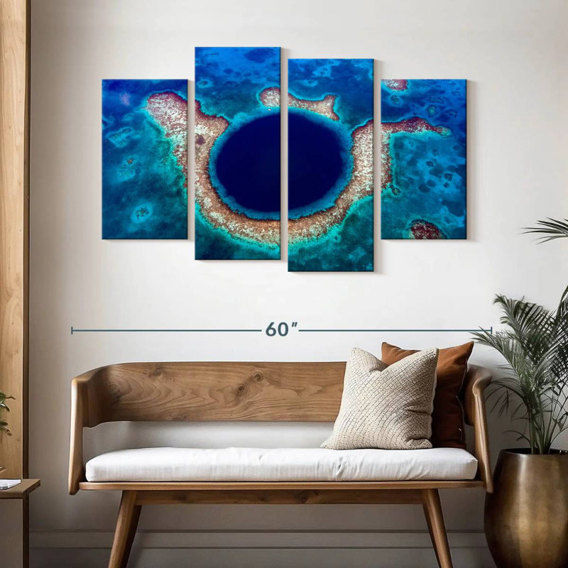 Grand trou bleu Harpa, H 32 po x l 52 po