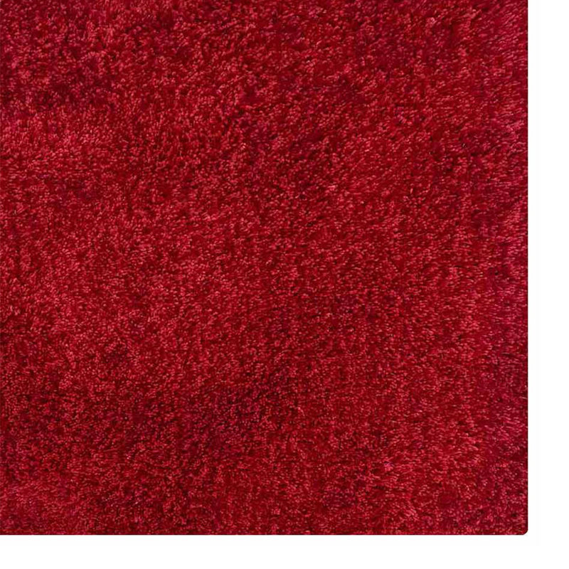 Sanford Hand Tufted Shag Polyester Eco-Friendly Area Rugs - Square, Dark Pink Color, Plain Solid Design, High Pile Thick Handmade Anti Skid Area Rugs for Living Room, Bed Room