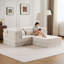 Canapé d'intérieur pour la maison, canapé-lit convertible au sol, 2 places avec 1 repose-pieds-133677717