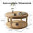 31.5" Round Solid Wood Coffee Table-1126987948