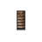 Fleur Classic Bookcase, 6 Shelves, Butcher Block Back, 75 Inch Black Brown