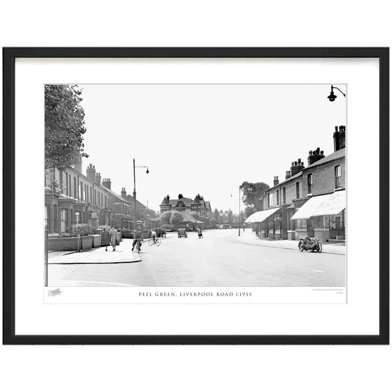 Peel Green, Liverpool Road C1955 by Francis Frith - Single Picture Frame Print, 40cm H x 50cm W x 2.3cm D