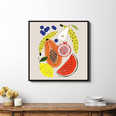 Acrylique fruits par El Buen Limon - impression d'un seul cadre