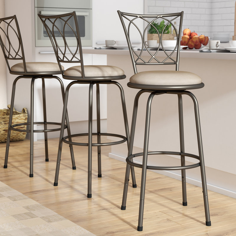 Basche Swivel Adjustable Height Bar Stool