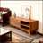 59 Inch Mid Century Modern Rattan TV Stand For 65 Inch TV, Entertainment Cabinet, Media Console For Living Room Media Room, Solid Wood Feet & Rattan Cabinet Doors-1307602007