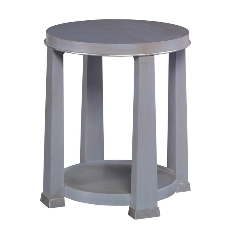 Glam Solid Wood End Table