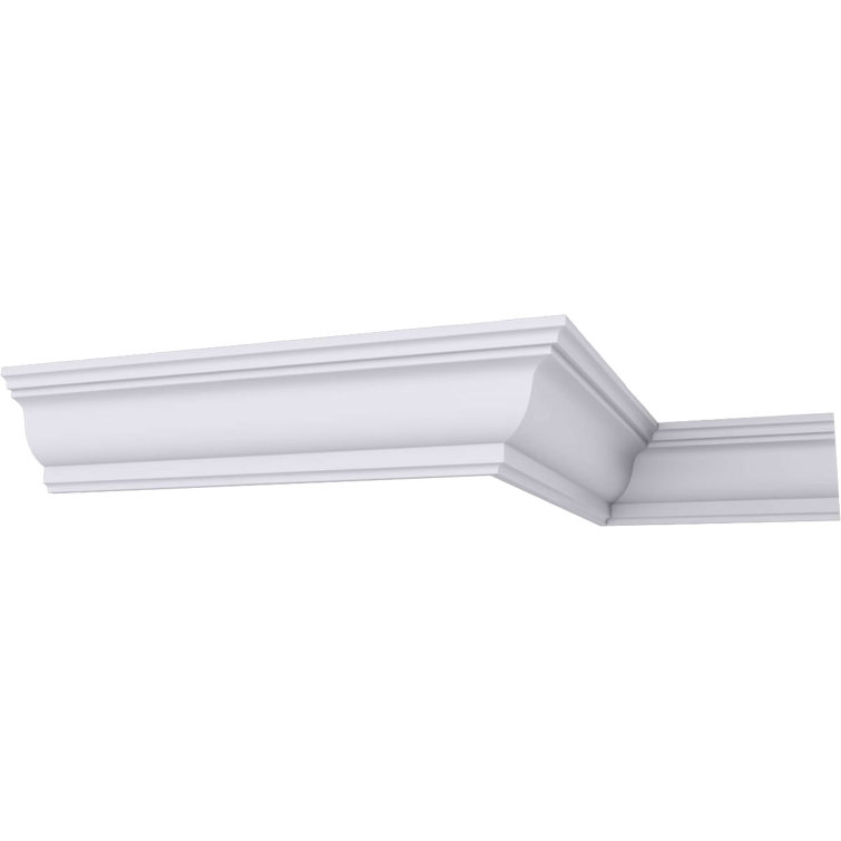 Échantillon - Moulure couronnée Endurathane Edwards, H 5 po x P 4 po x F 6 3/8 po x L 12 po, apprêtée