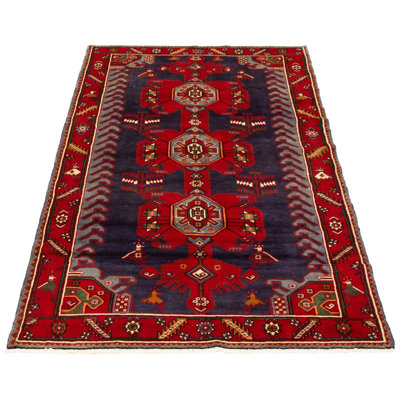 Tapis bleu marine Anatolian Croci 5 pi 2 po x 9 pi 3 po