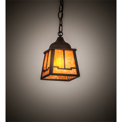 Luminaire suspendu géométrique en bronze huilé à 1 lumière Brijender