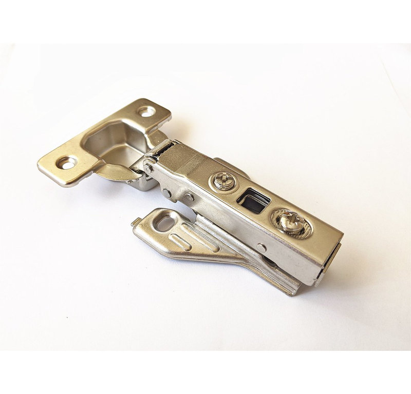 Silver and Black Soft Close Cabinet Hinges Set of 2