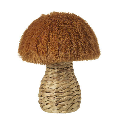 Fabric Top Rattan Mushroom