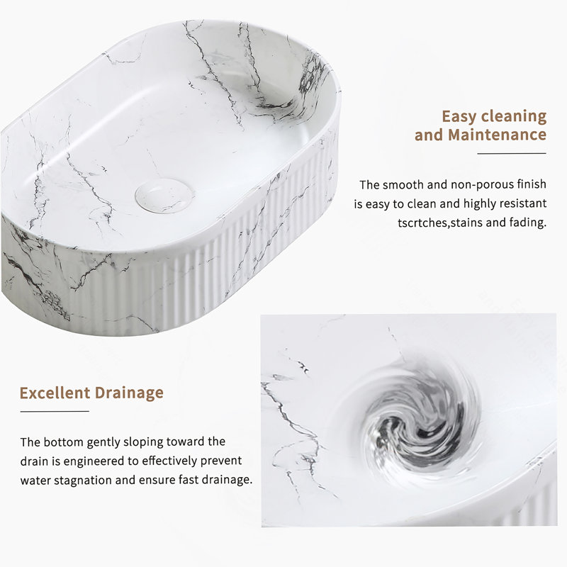 Oval Vessel Sink, Bathroom Vessel Sink