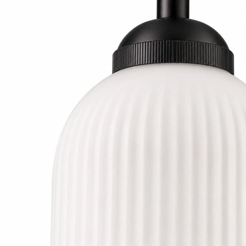 Luminaire suspendu 1 lumière, noir mat, Noir mat