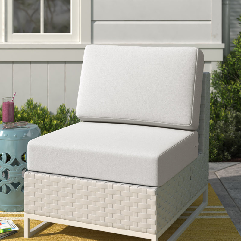 Coussin de siège extérieur Amala Sunbrella®, Sunbrella® toile naturelle, L 28,5 po x P 28,5 po