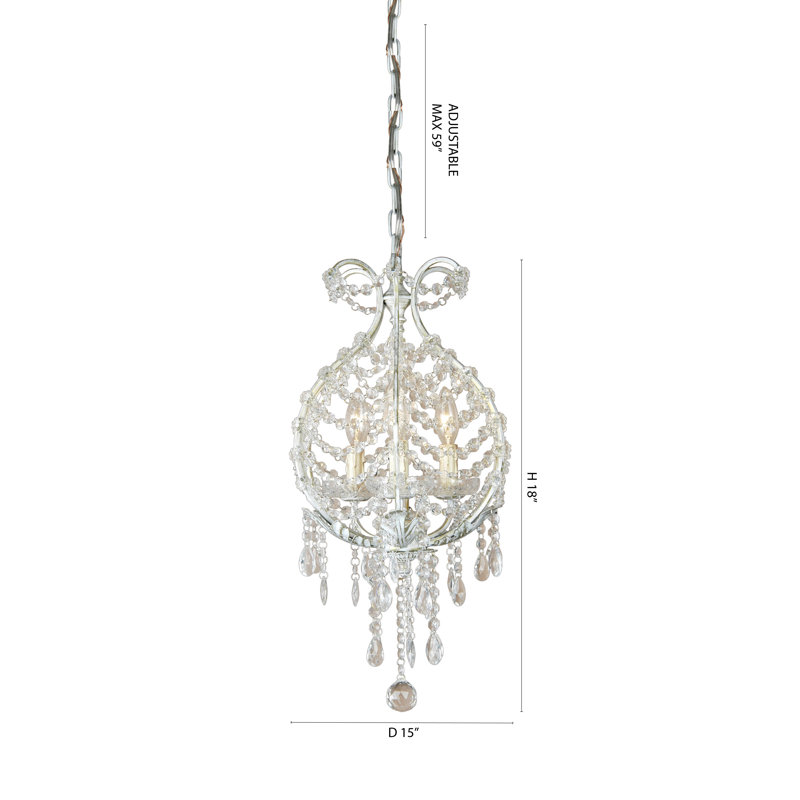 Traditional 13 Light Chrome Crystal Chandelier