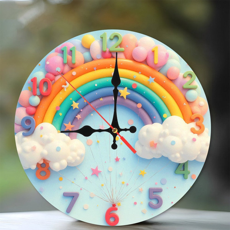 Horloge arc-en-ciel