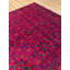 Tapis en laine et coton rouge noué à la main Original
