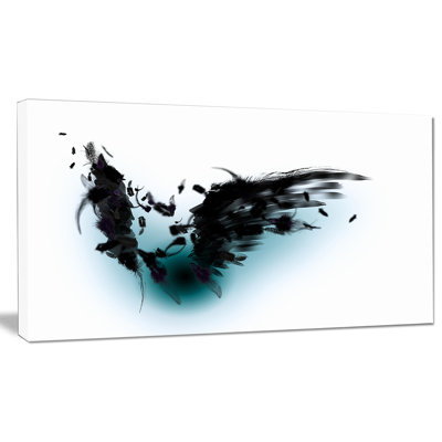 « black ailes », impression sur toile tendue