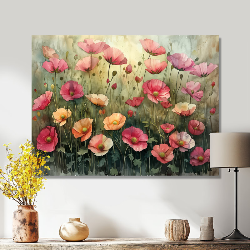 Vianney - Buttercups, art mural, H 34 po x l 44 po x P 1,5 po, Toile tendue