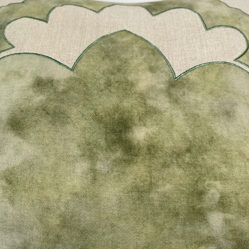 Appliqued Wool Throw Pillow