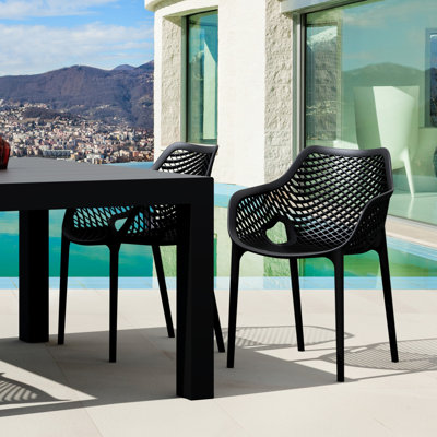 Farrah Premium All-Weather Outdoor Stacking Dining Armchair