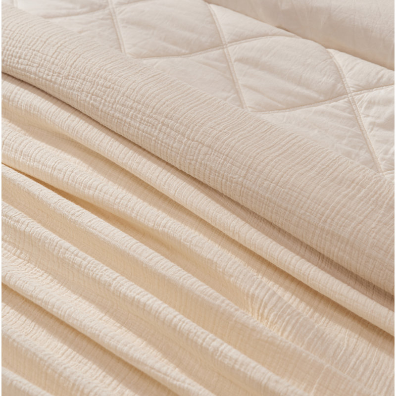 Topanga Matelasse Blanket, King, Undyed