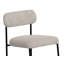 Chaise de bar Iffa, dossier ouvert, fer noir, cognac-111177525-115118753