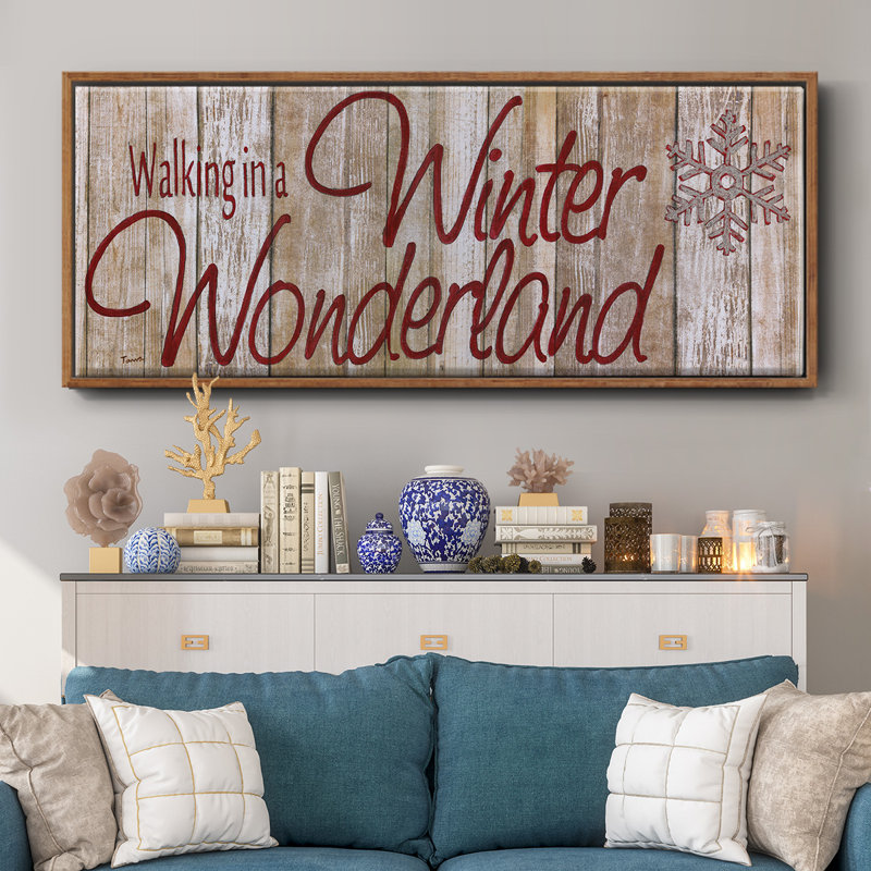 Winter Wonderland - toile encadrée, H 12 po x l 30 po