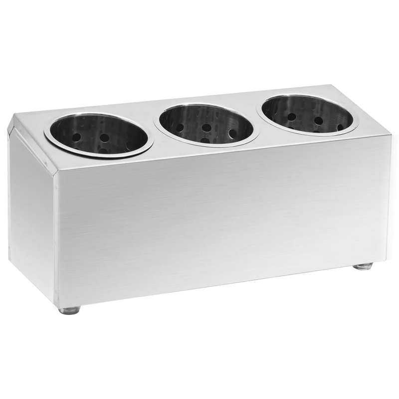 Stainless Steel Rectangle Utensil Crock