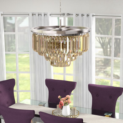 Lustre à niveaux unique 17 lumières Yazmin