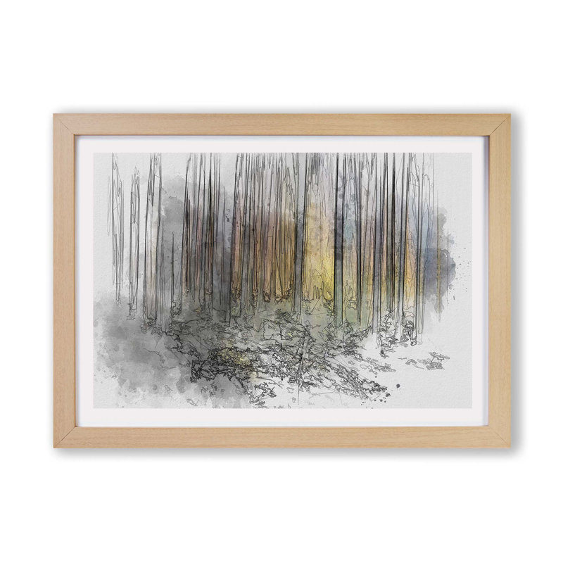 Forest Dreams - Framed Print, 33cm H x 45cm W x 2cm D, Oak