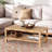 Bali & Pari Belarmina Bohemian Rattan And Rectangle Coffee Table