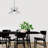 Industrial Black Chandelier, Adjustable Height 16.5 - 47.6 in, 19.7 in Diameter | Metal Body, E27 Socket Max 40W | Modern Plain Design for Dining Room, Living Room, & Entryway - Stylish & Functional Lighting Solution-957141180