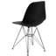 Chaise en plastique Daker avec base chromée-755139504