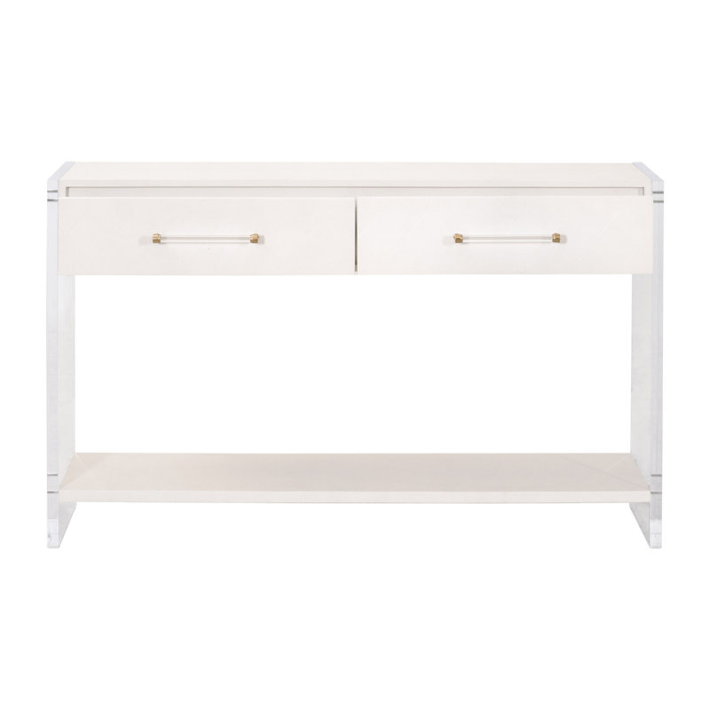Braedawn 52'' Console Table, Pearl Shagreen
