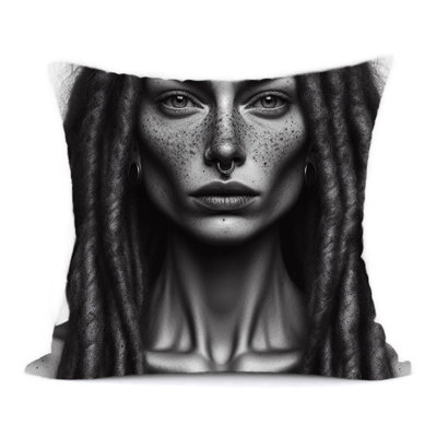 Abstract Reversible Throw Pillow