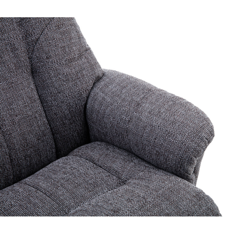 Billings 80cm Wide Swivel Standard Recliner, Grey