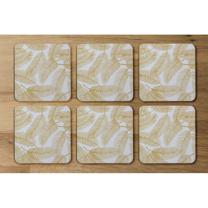 Square 6 Piece Coaster Set