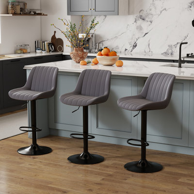 Moniq Swivel Adjustable Height Bar Stool